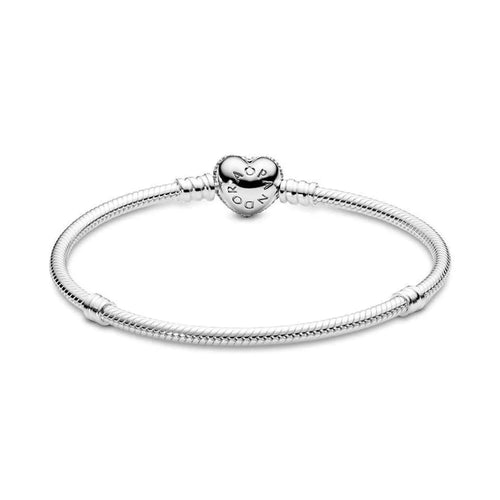 Pandora bracelet with heart lock