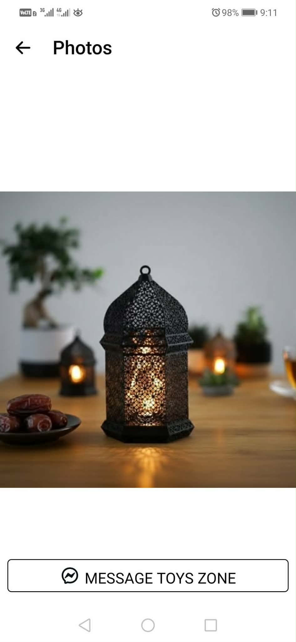 Black Ramadan lantern